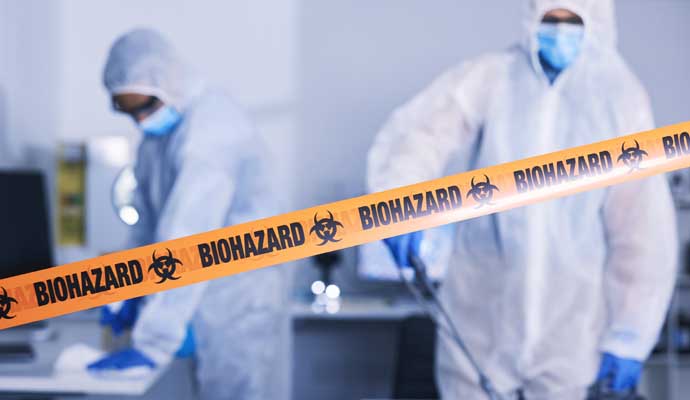 Biohazard cleanup service
