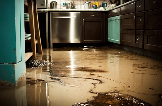 Water Damage in the Kitchen