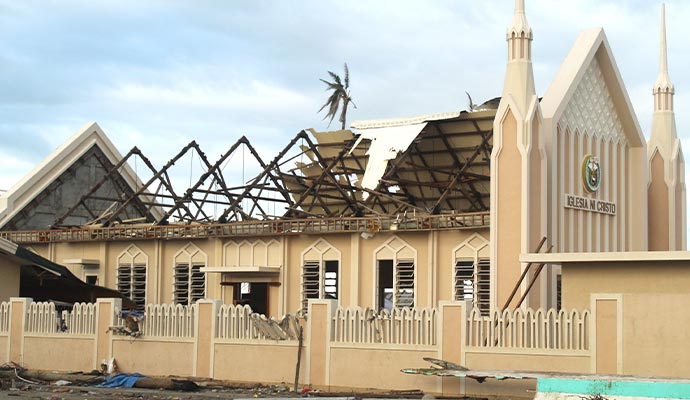 Storm damage restoration