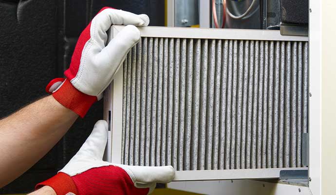 A clean HVAC system