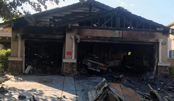 fire damaged property