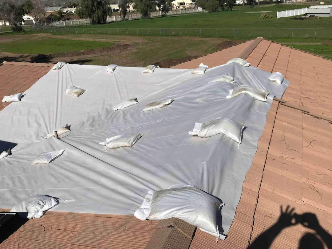 Tarped Roof