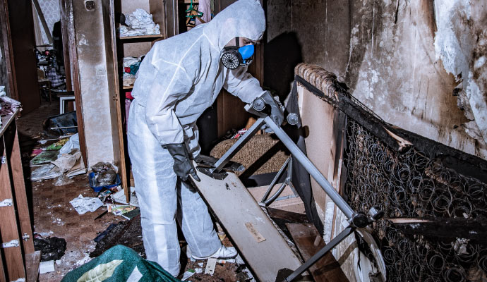 Fire damage restoration