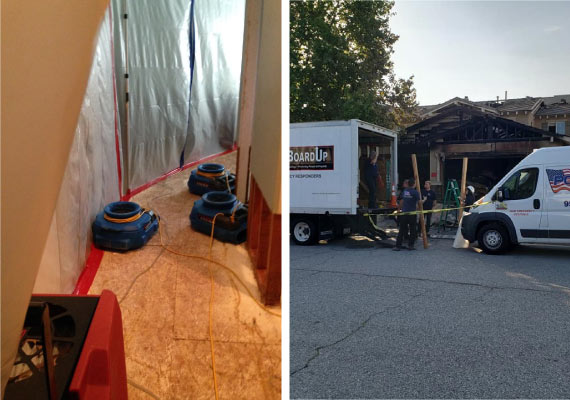 professional water and fire damage restoration