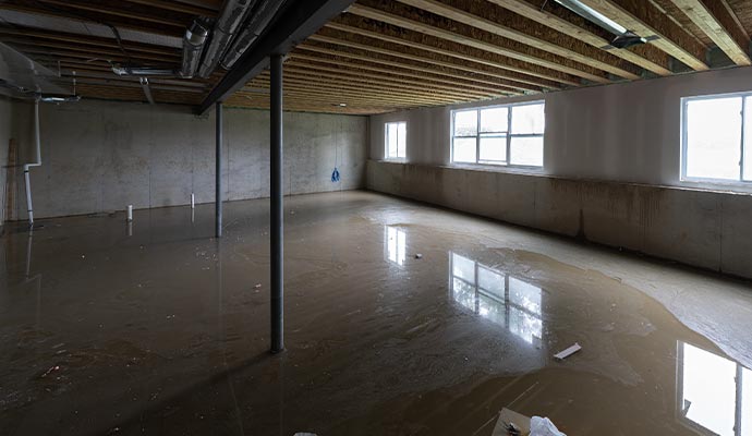 flooded basement