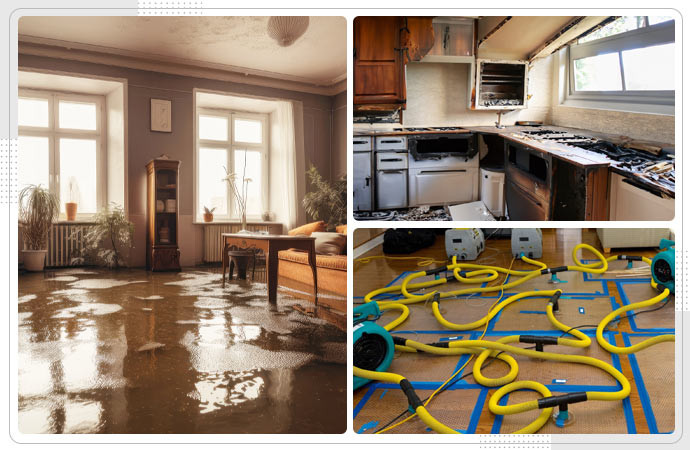 water damage extraction with equipment