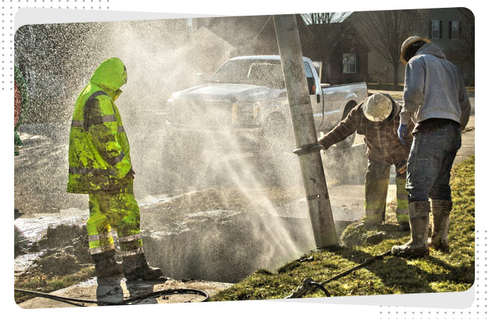 burst pipe line restoration in Riverside & Temecula