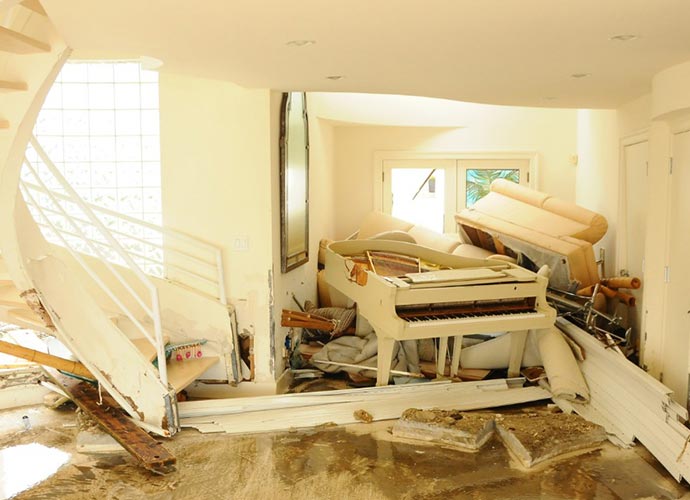 water damaged furniture